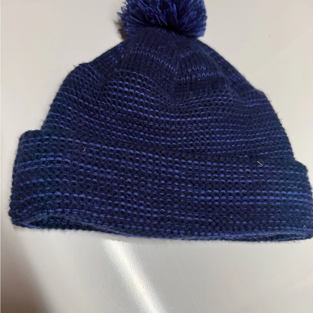 Nike Kids Pom Pom Beanie Hat - Deep Blue